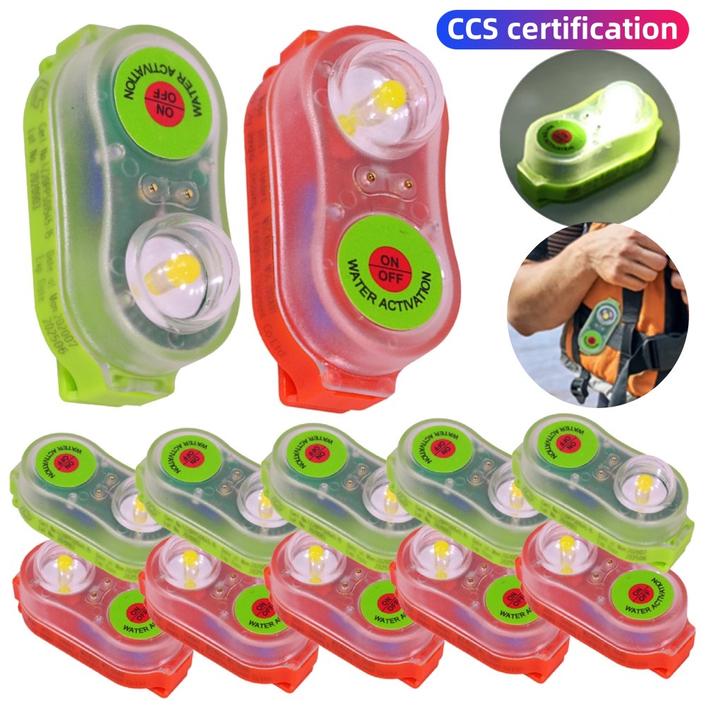 Life Jacket - LED リチウム JHYD-I ライフジャケットランプ 30 グラム目立つ誘致ライトランプ海水自己照明ライト救命用ライフベスト