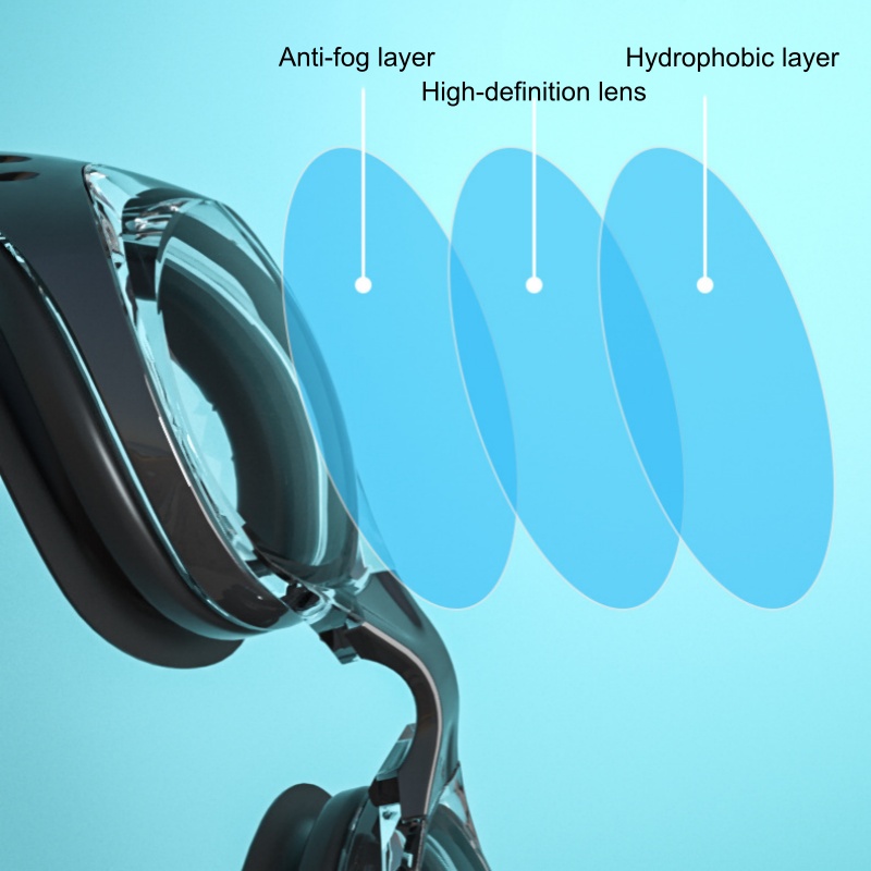 水泳スポーツ用品 ゴーグル 矯正近視用 漏れ防止 曇り止め  - Goggles Swim のレビューと価格