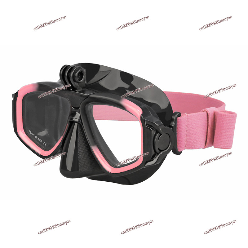 新しい伸縮性ヘッドバンド付きダイビングマスク、曇り止め、フロ - Diving Mask のレビューと価格