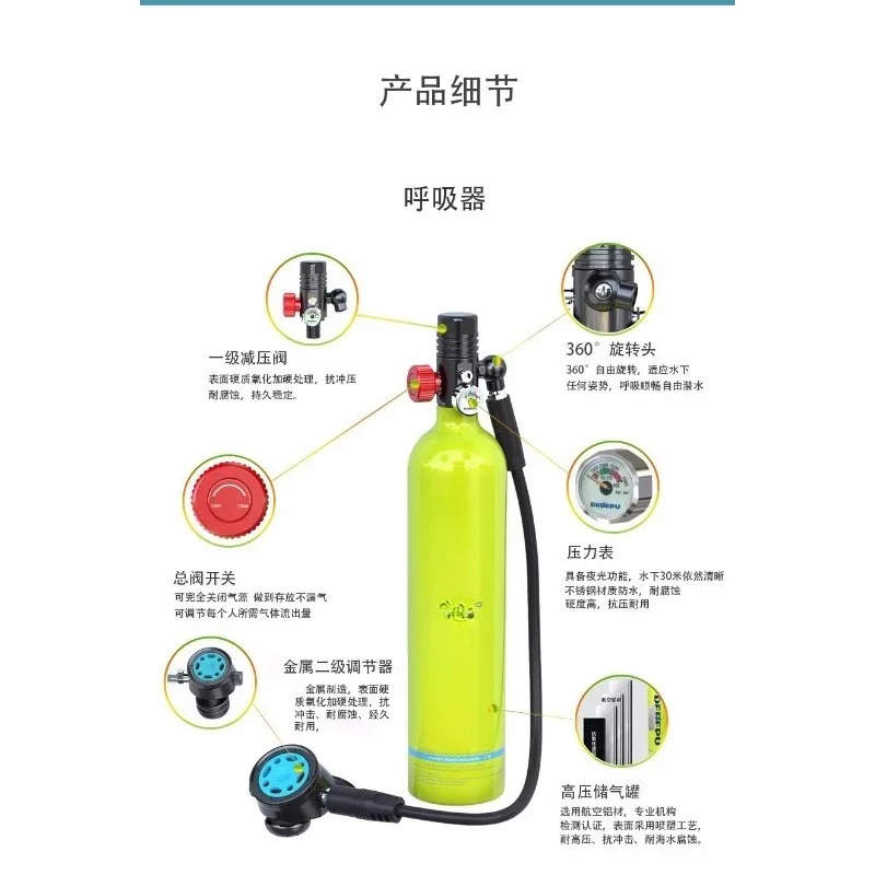 ダイビングフルセットマスクシュノーケル携帯用酸素呼吸器水中装 - Snorkeling Gear のレビューと価格
