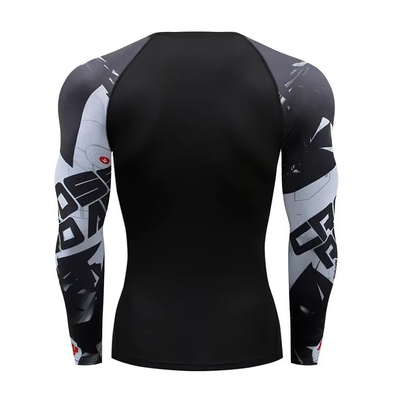 3D長袖MMAラッシュガード メンズ 2026 BJJ柔術用 - Rash Guard のレビューと価格