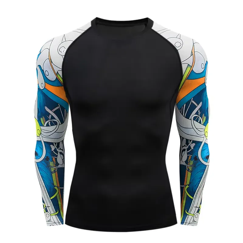 3D長袖MMAラッシュガード メンズ 2026 BJJ柔術用 - Rash Guard のレビューと価格