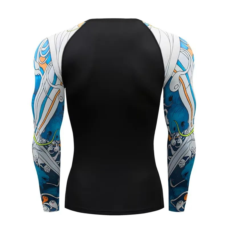 3D長袖MMAラッシュガード メンズ 2026 BJJ柔術用 - Rash Guard のレビューと価格