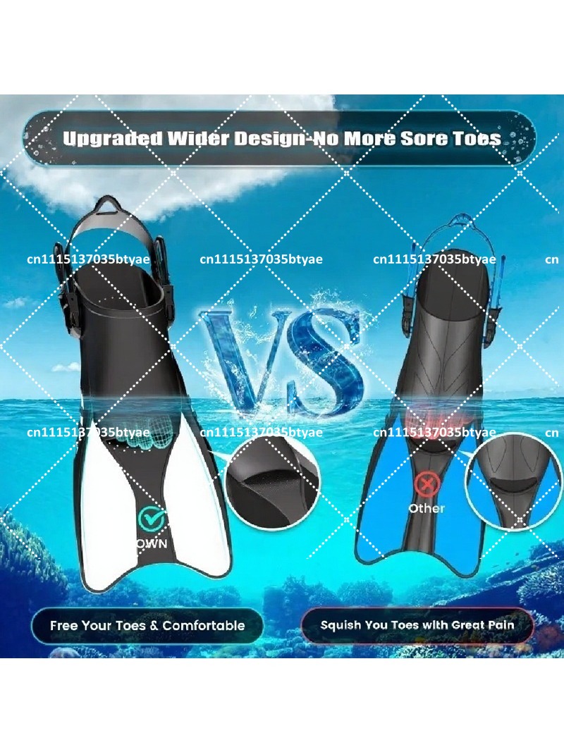 調整可能なレースアップ式プロフェッショナルフロッグダイブフィ - Swim Fins のレビューと価格
