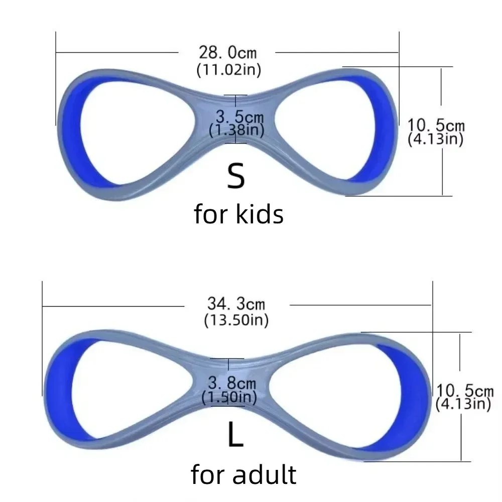 8字型スイミングパドル 人間工学に基づいた形状 耐摩耗性 前 - Swim Fins のレビューと価格