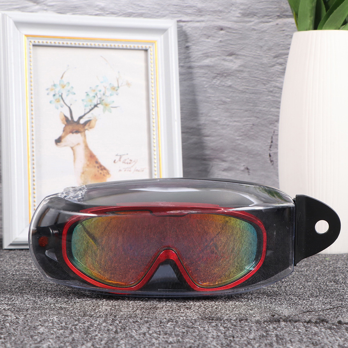 水泳用ゴーグル、曇り止め加工、防水、目の保護、人間工学に基づ - Goggles Swim のレビューと価格