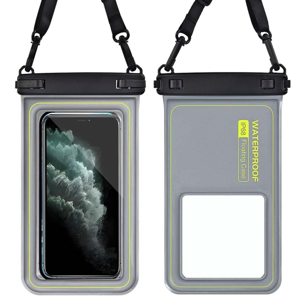タッチスクリーン対応、防水仕様の携帯電話用バッグ。透明で水中 - Dry Bag Waterproof のレビューと価格