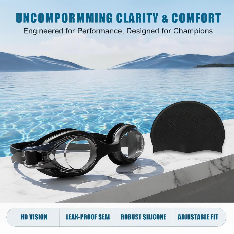 男性女性用スモールフレームシリコンスイムゴーグルHD防曇防水 - Goggles Swim のレビューと価格